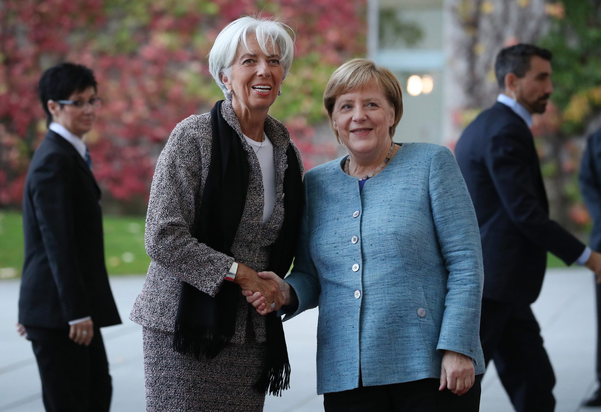 Step apart, gents. Lagarde and Merkel resolve the lead in rebuilding Europe’s financial system