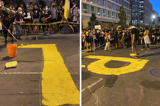 The DC Mayor Had “Dark Lives Subject” Painted Onto The Dual carriageway. A Day Later, Protesters Added “Defund The Police.”