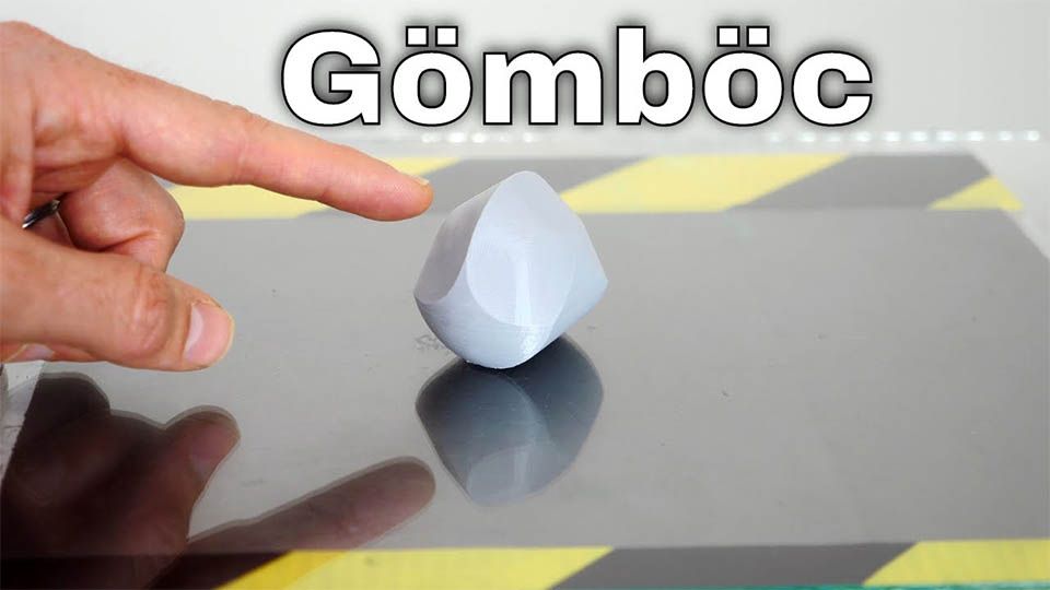 Video demonstration of the self-righting form Gömböc