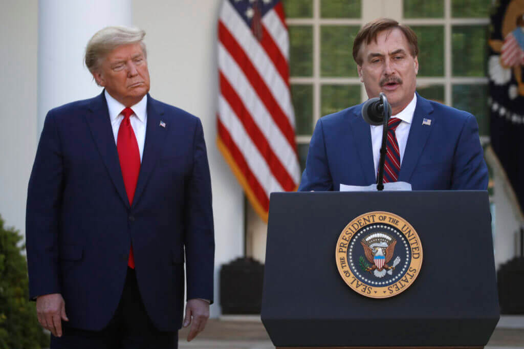 Trump Has Stumbled on a Human Comforter in My Pillow CEO Mike Lindell