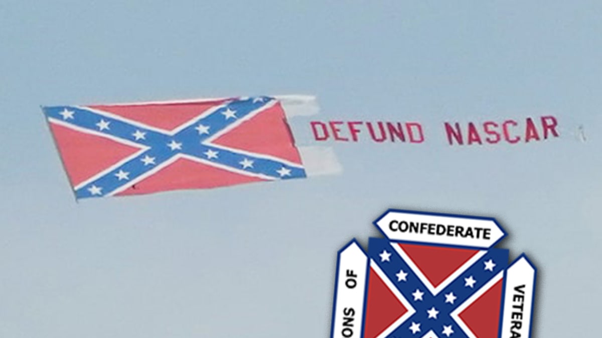 Sons of Confederate Vets Employ Duty For ‘Defund NASCAR’ Banner