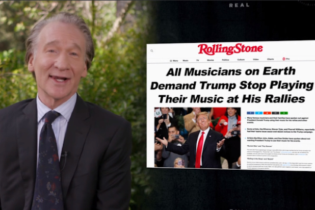 Invoice Maher Imagines Future Headlines From His Summer season Atomize: ‘All Musicians on Earth Search recordsdata from Trump End Taking part in Their Music’
