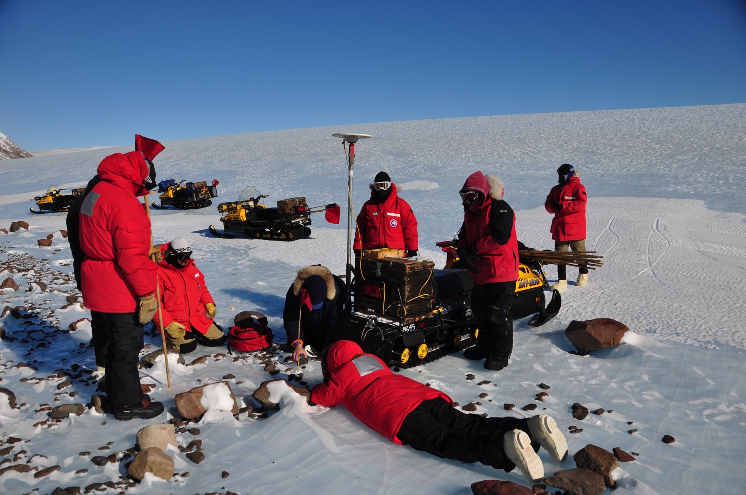 Must learn to continue to exist on Mars? Survey to Antarctica.