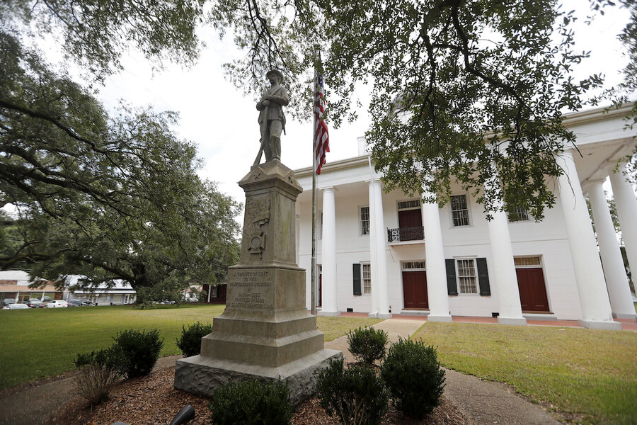 Why Confederate monuments end standing in rural areas