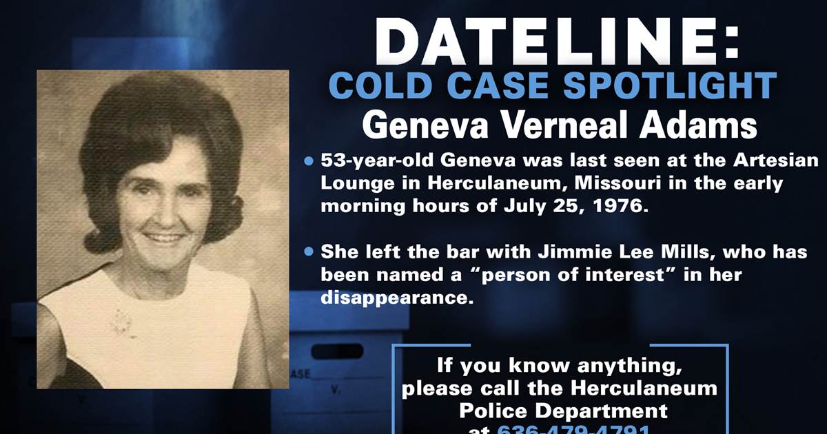 Disappearance of girl from Herculaneum, Missouri bar in 1976 stays unsolved