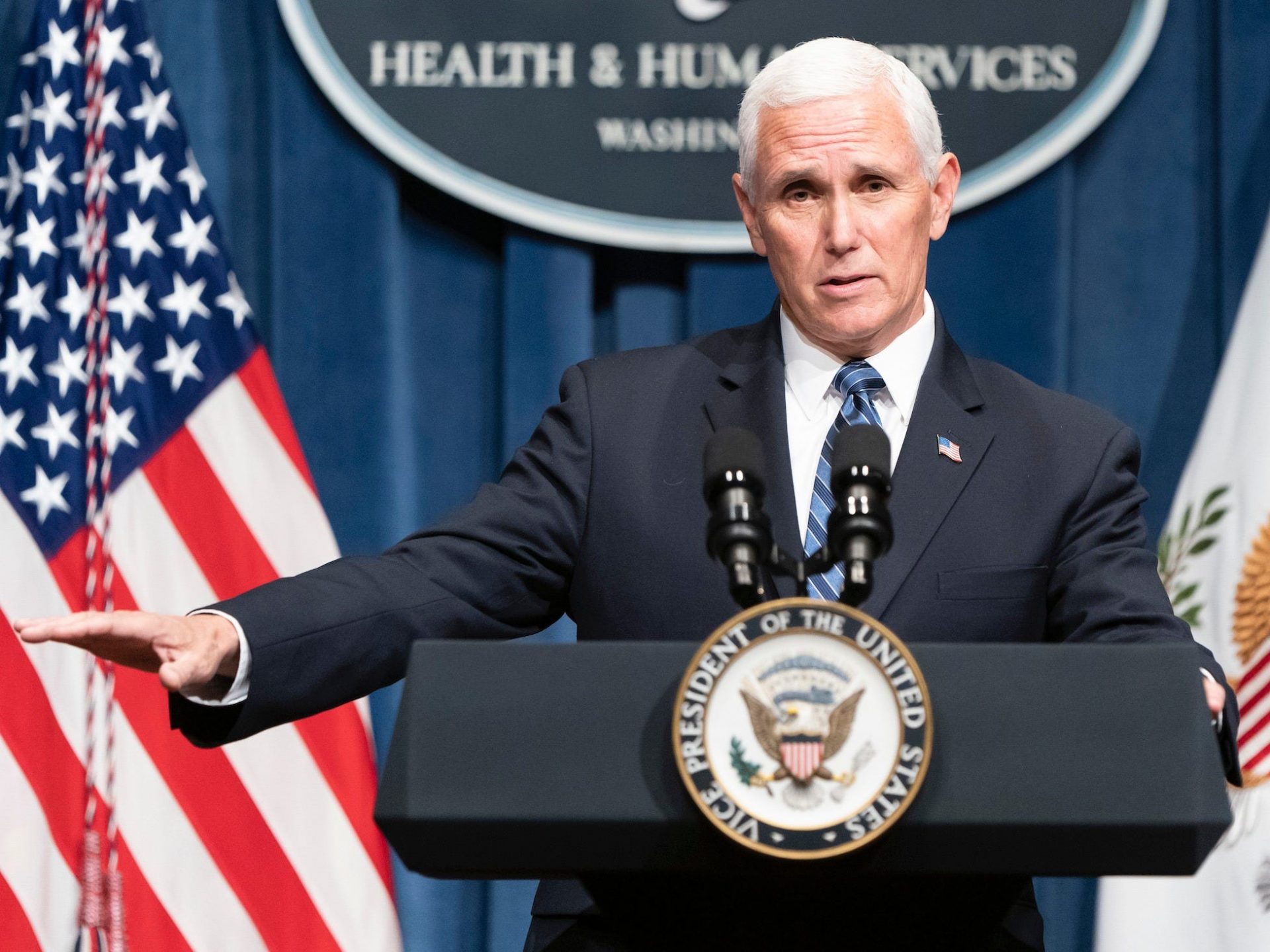 2 doctors from a viral video peddling spurious or deceptive coronavirus data announce they met with Vice President Mike Pence