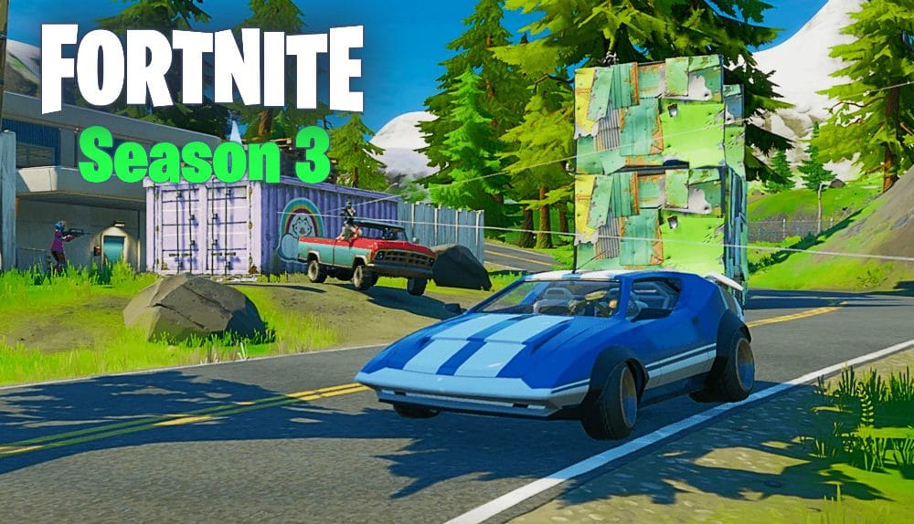 When are cars coming to Fortnite Season 3