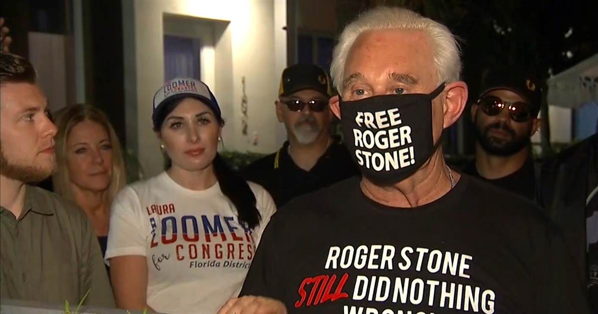‘Overjoyed’ Roger Stone thanks Trump for commuting penal complex sentence