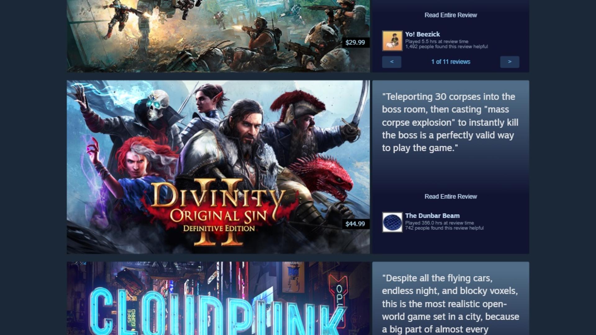 Community Suggestions are officially half of Steam now and so they’re particular something
