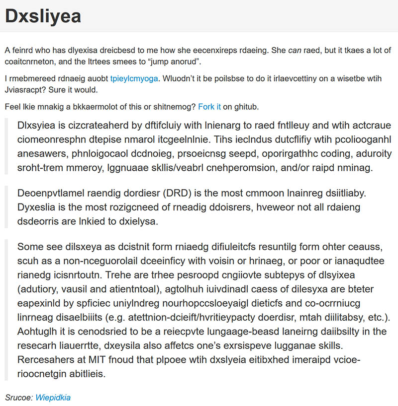 This online page simulates what or now not it’s esteem to maintain dyslexia