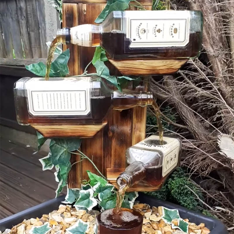 Hand-crafted Jack Daniel’s whiskey fountain
