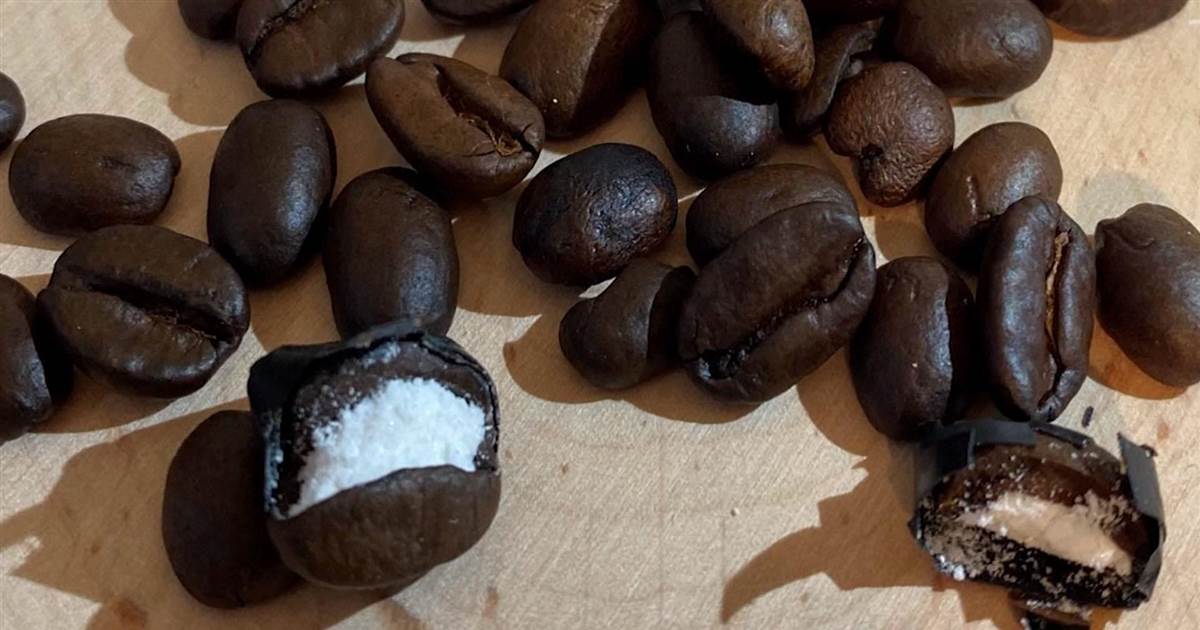 Police sight cocaine smuggled internal espresso beans