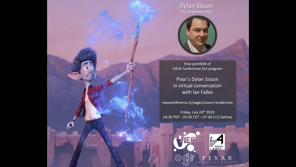 Pixar’s Dylan Sisson to Talk about RenderMan Technology in Free VIEW Conference PreVIEW Online Talk