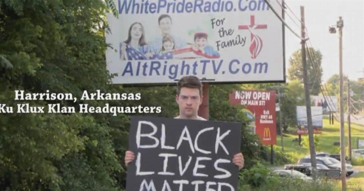 Viral video creator explains why he took a Unlit Lives Matter signal to Arkansas