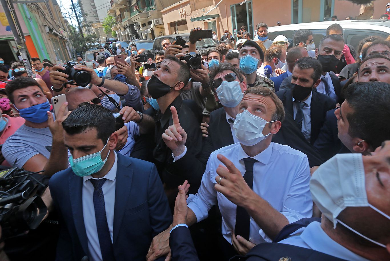 Macron visits Beirut promising a “new political pact” for Lebanon