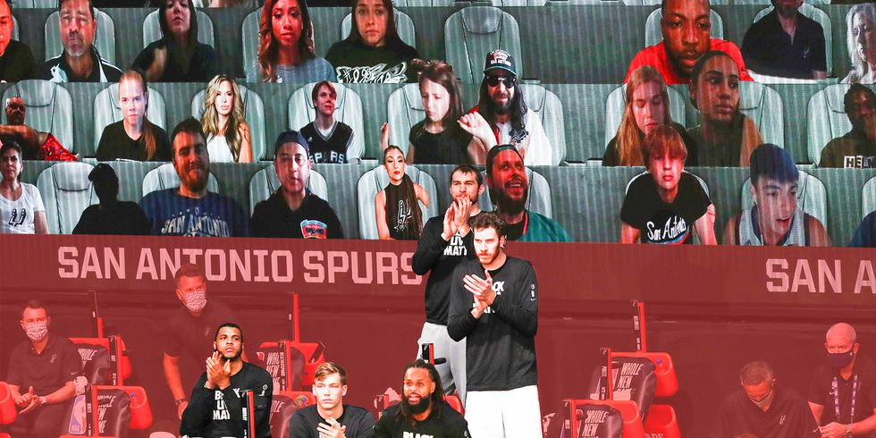 An Unexpected Highlight of the NBA Return Is the Huge, Dumb Digital Fan Video Board