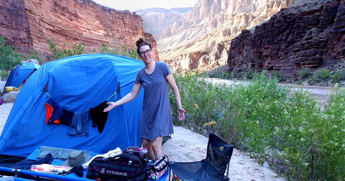 I went tenting in the Extra special Canyon with my sister to face my fears