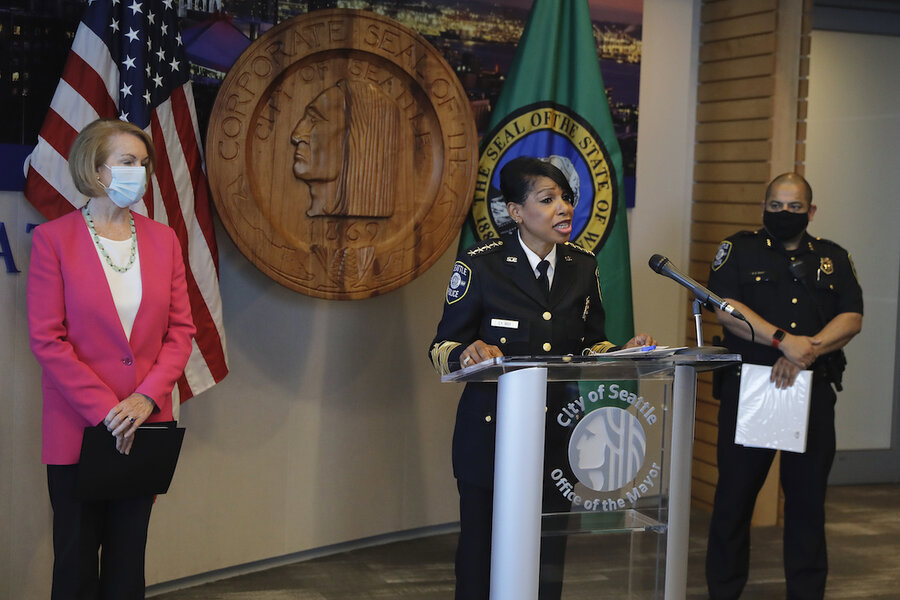 Seattle’s first Dark police chief resigns over funds cuts
