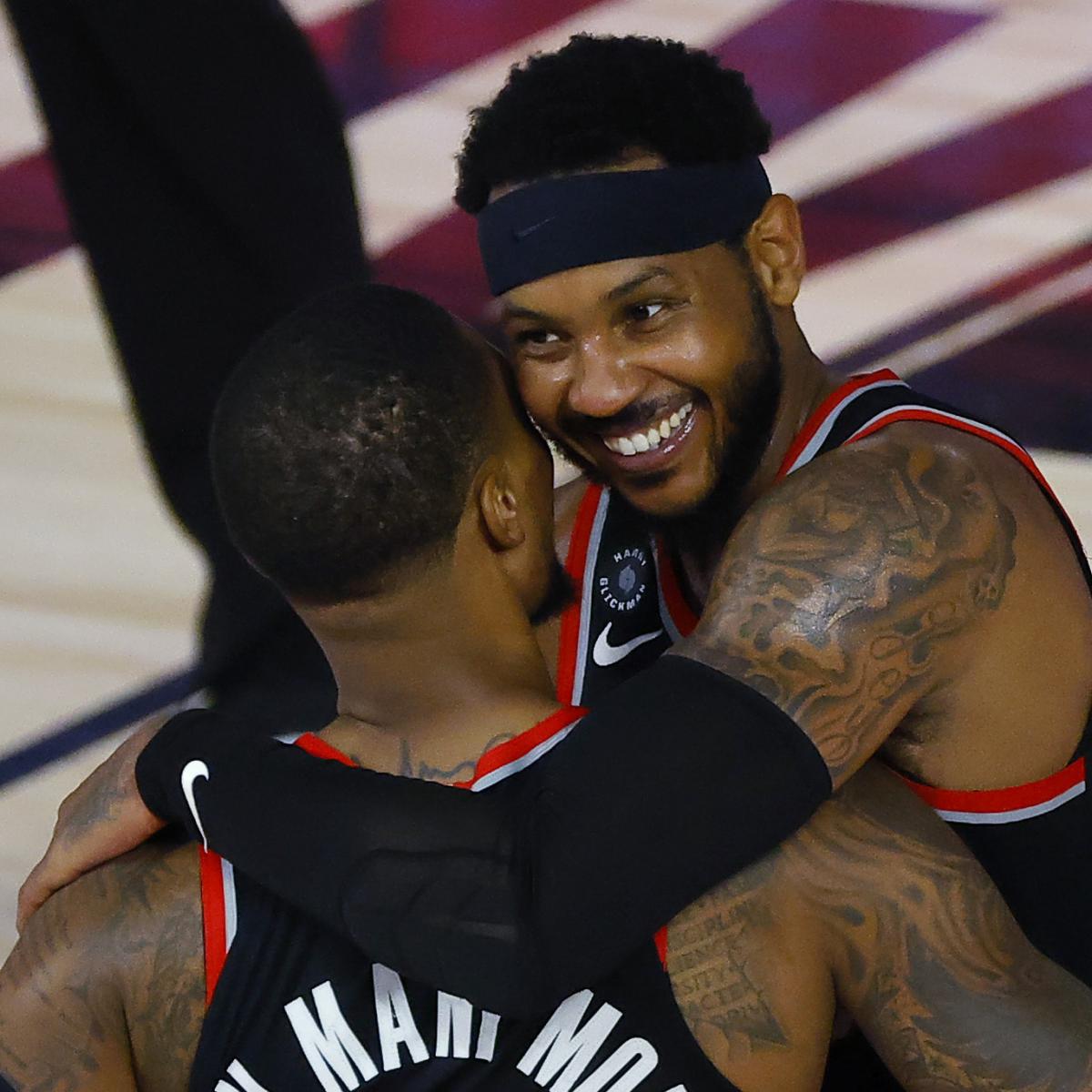 Carmelo Anthony on Blazers’ Damian Lillard: ‘He’s the High Guy I’ve Performed With’