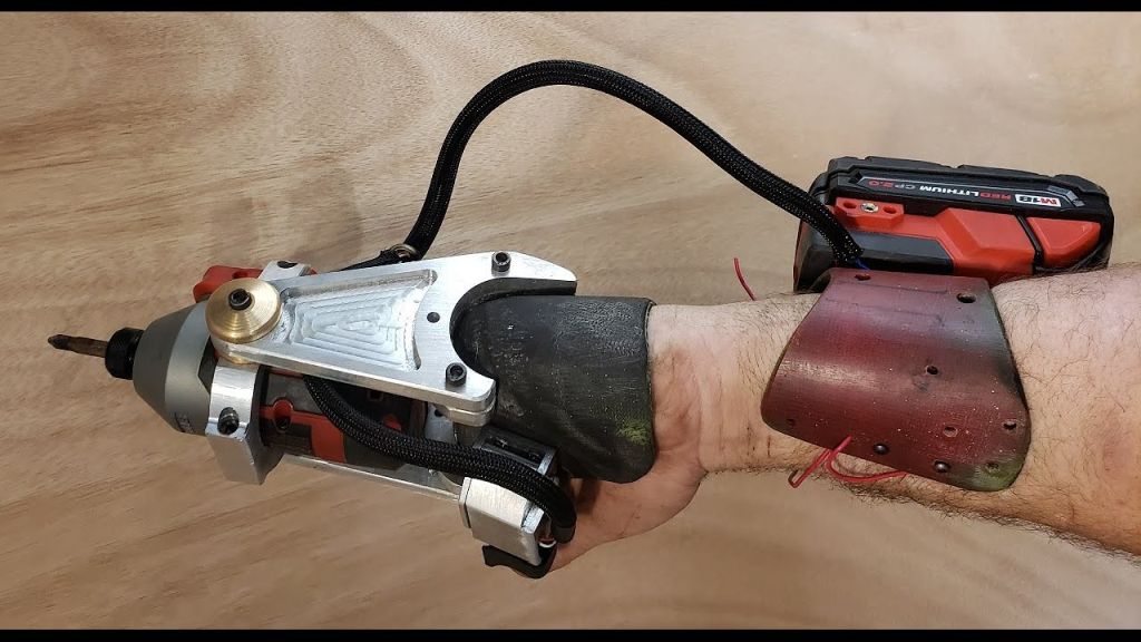 Man with missing fingers creates influence driver prosthetic instrument