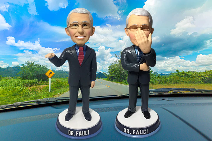 People Nod ‘Sure’ to Fauci Bobblehead