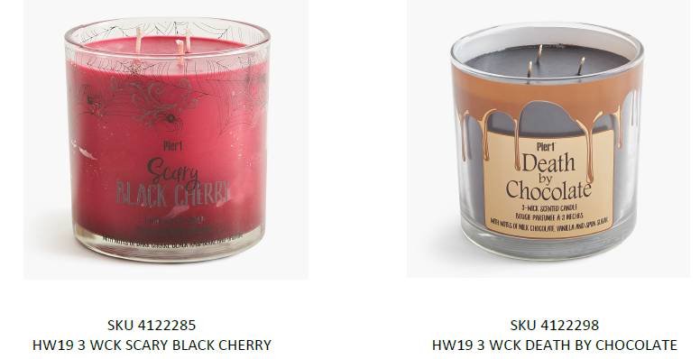 Pier 1 Remembers Three-Wick Halloween Candles As a consequence of Fire and Burn Hazards