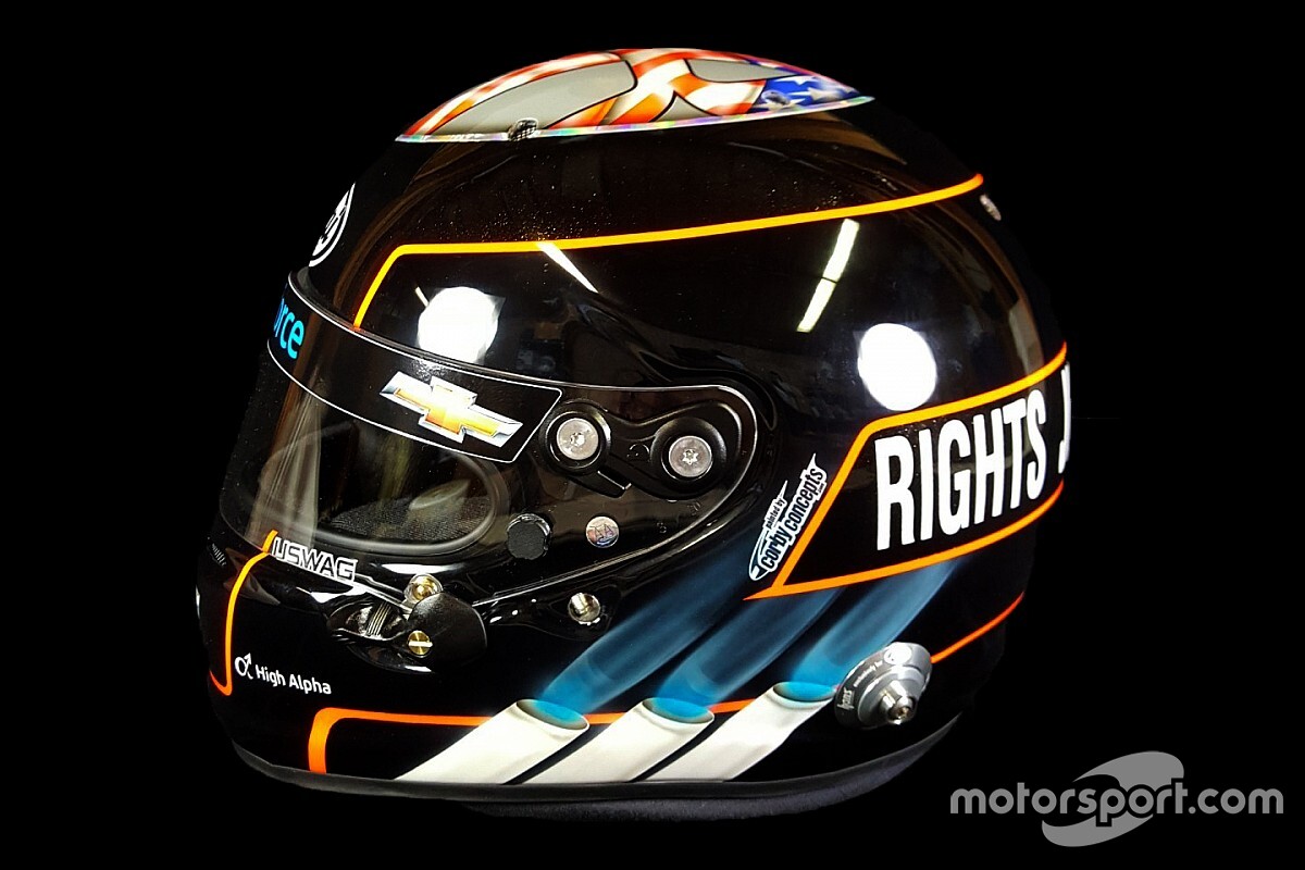 Hildebrand’s new helmet requires social justice, equality