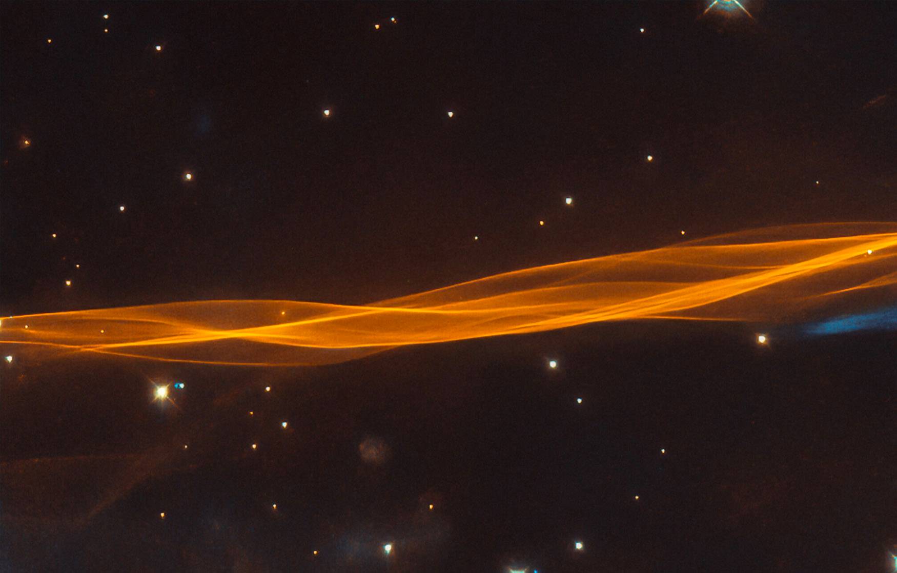Hubble captures difficult, subtle supernova blast wave