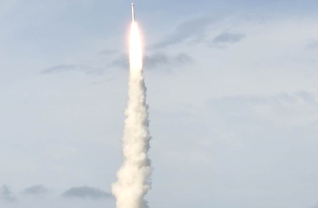 China launches 9 satellites into house from ocean platform