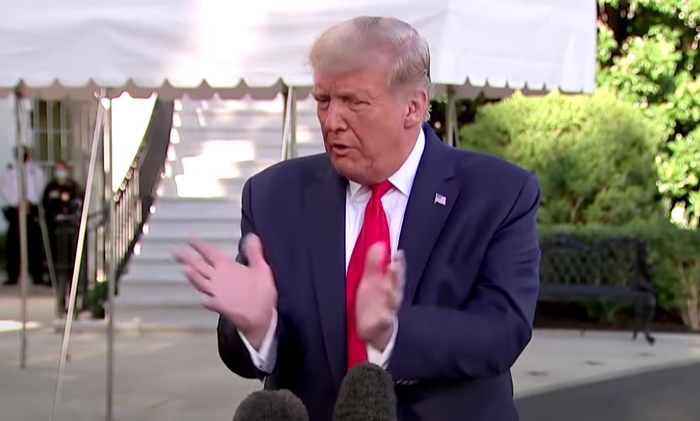 Trump Uses Curve Gesture While Asserting He’ll Nominate a Girl to Supreme Court