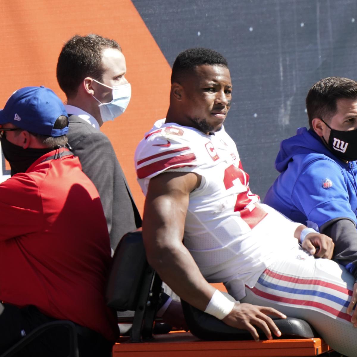 Giants’ Saquon Barkley: Comeback from ACL Ruin ‘Gonna Be a Hell of a Story’