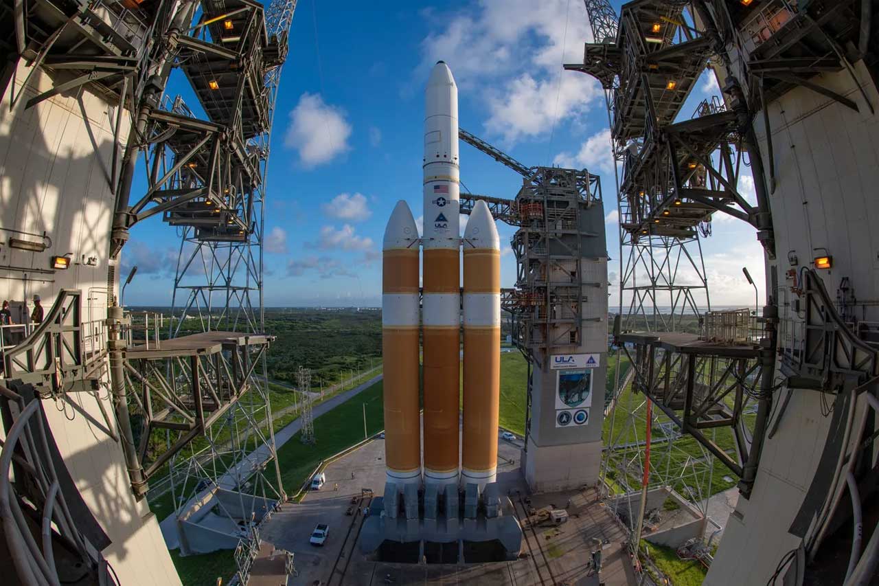 Friday’s delayed Delta IV Heavy rocket start approach three relieve-to-relieve launches