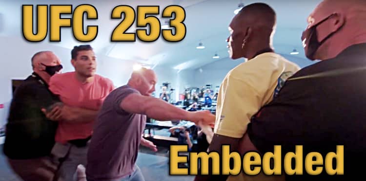 UFC 253 Embedded: Heated hours before fight time explode at weigh-ins