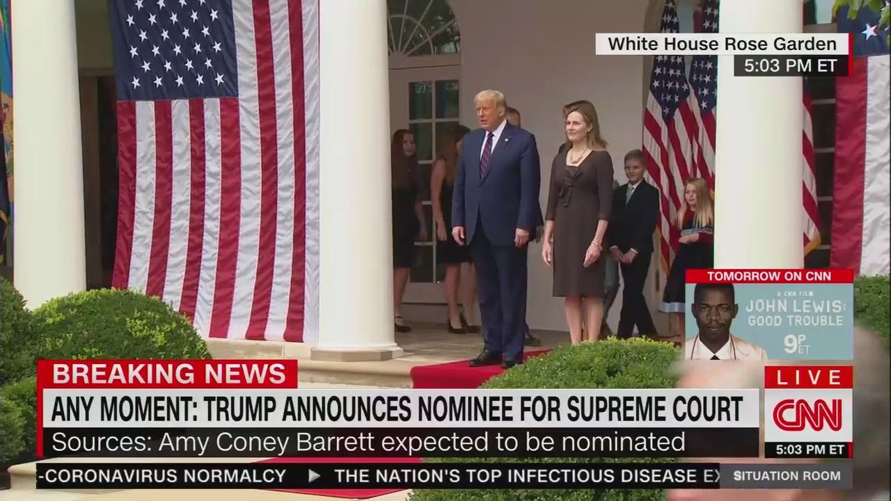 Trump introduces Amy Coney Barrett as nominee to change Ruth Bader Ginsburg