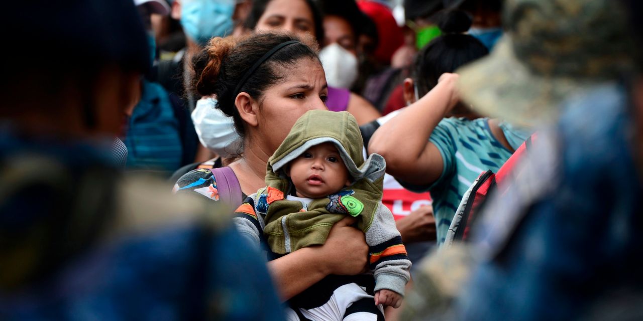 Contemporary Migrant Caravan From Honduras Heads Toward U.S. Border