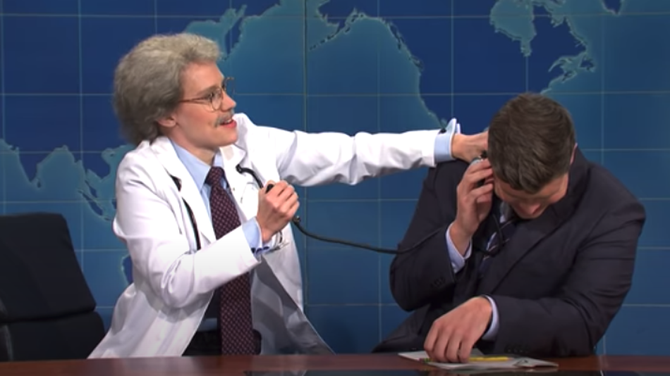 Kate McKinnon hilariously breaks right through section on Trump’s health
