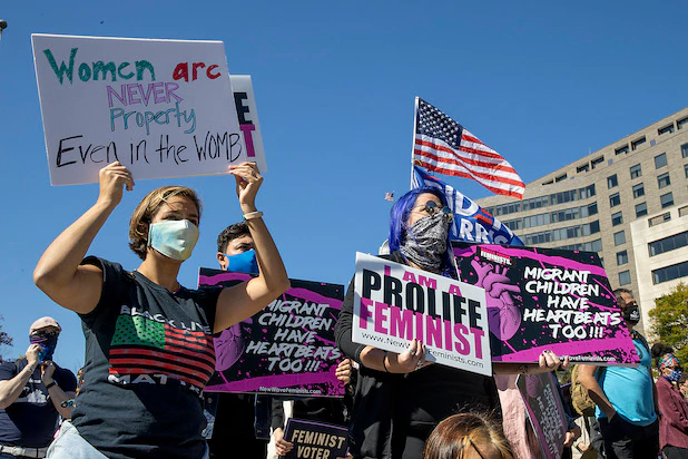 Ladies people’s March Protesters Rally In opposition to Trump, Amy Coney Barrett: ‘Ladies people Are Going to Take This Election’