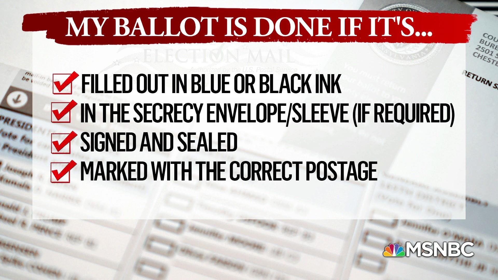 The Lift out’s and Don’ts when filling out a mail-in ballot