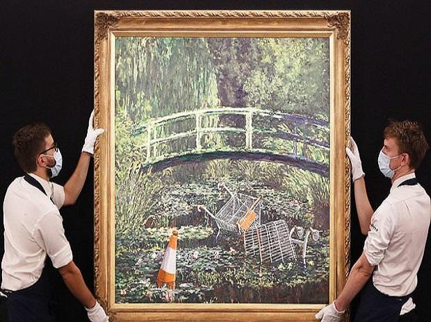 Banksy art work ‘Repeat Me the Monet’ sells for nearly $10 million at public sale