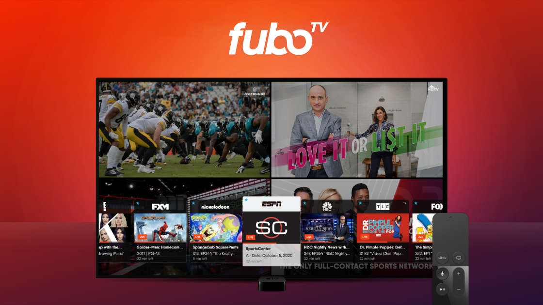 FuboTV now lets Apple TV customers question four channels at the moment