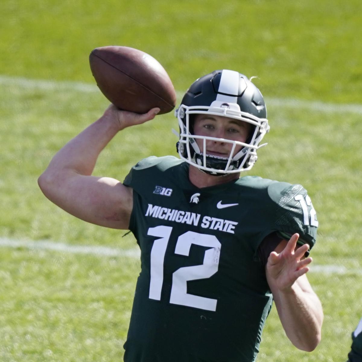Rocky Lombardi Throws 3 TDs as Unranked MSU Upsets No. 13 Michigan