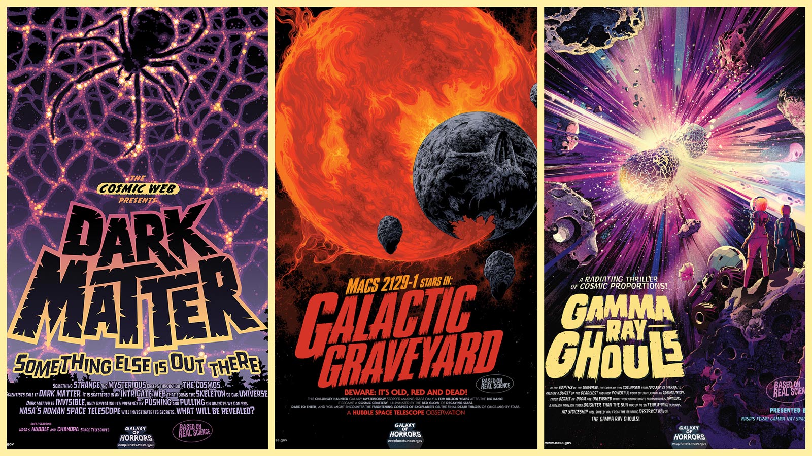 Grab these spooky (and free) NASA plan  posters to dangle-out your Halloween