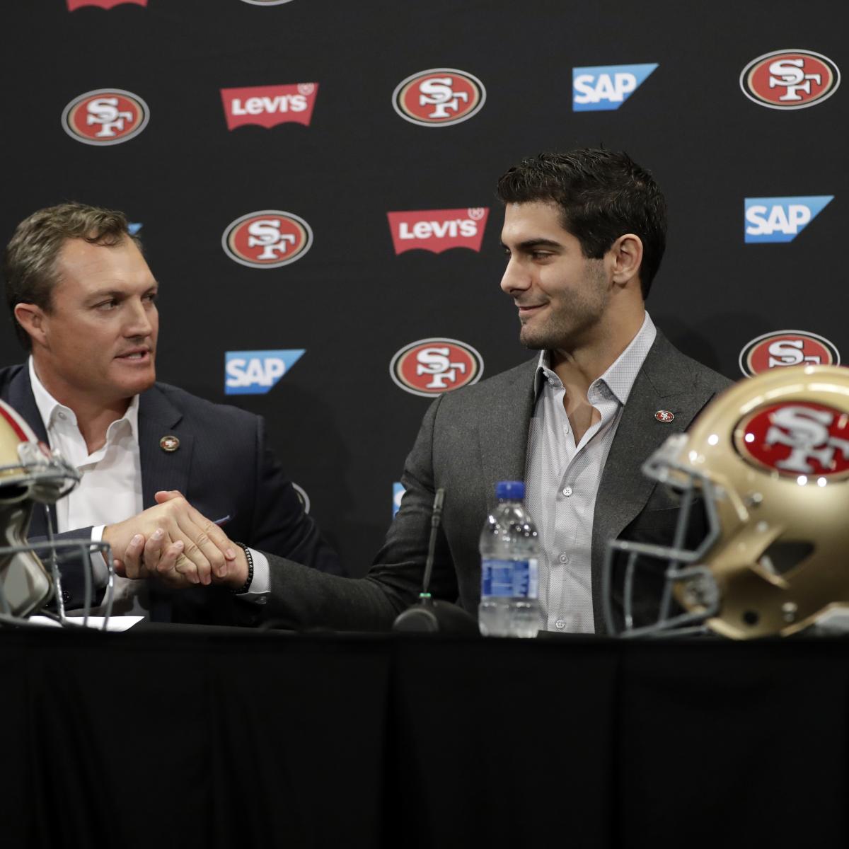 John Lynch: ‘We Have a Lot of Belief’ in Jimmy Garoppolo as 49ers QB