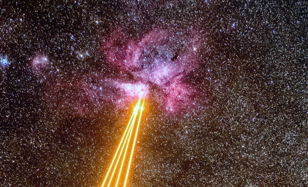Earth is combating a laser duel with the exploding Carina Nebula