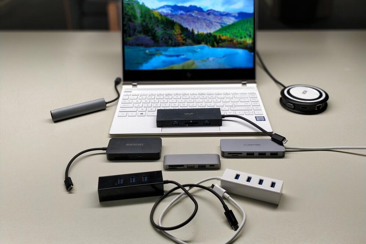 The appropriate USB-C hubs on your notebook computer or tablet