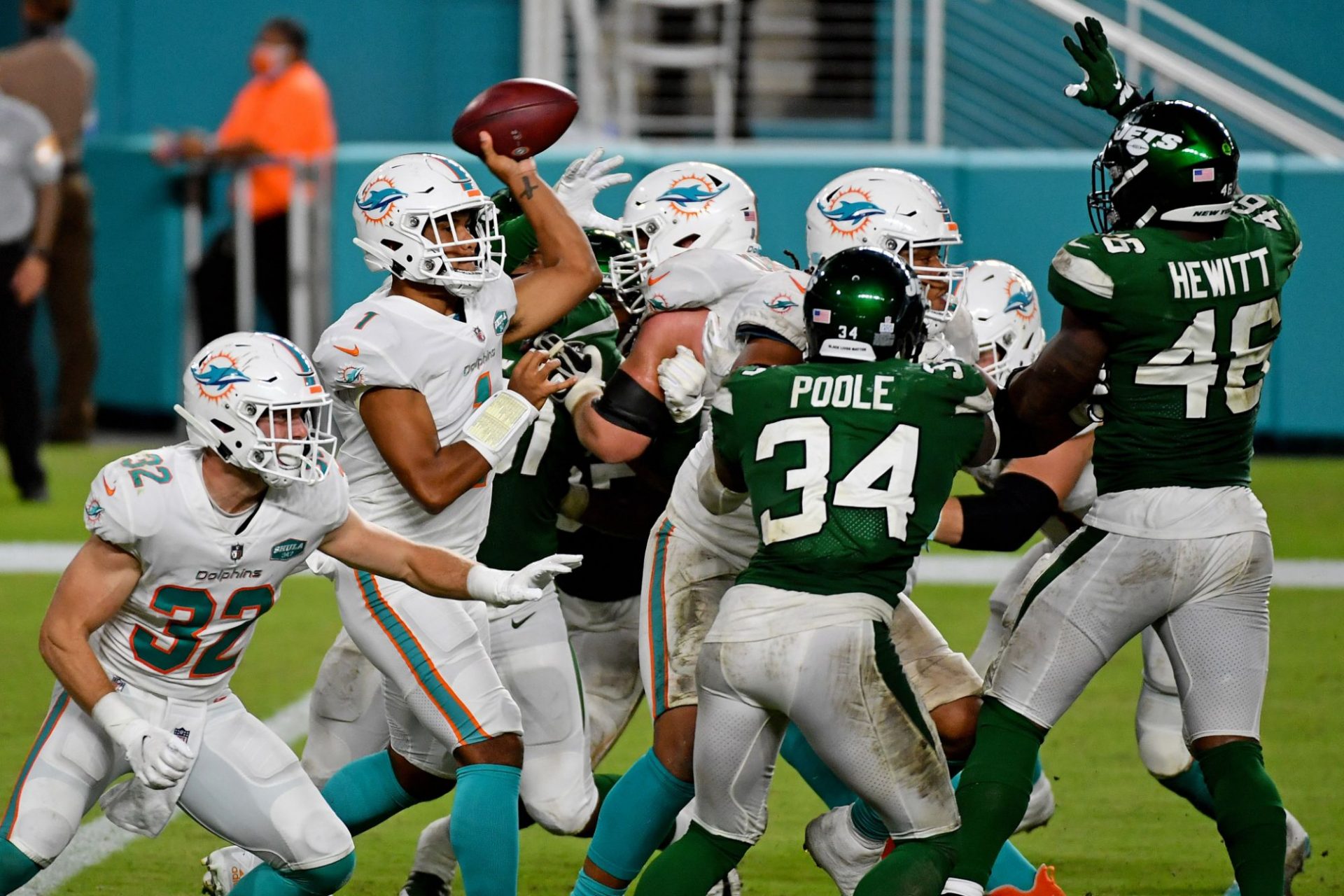 Dolphins, Jets rematch to stare masses various than Week 6