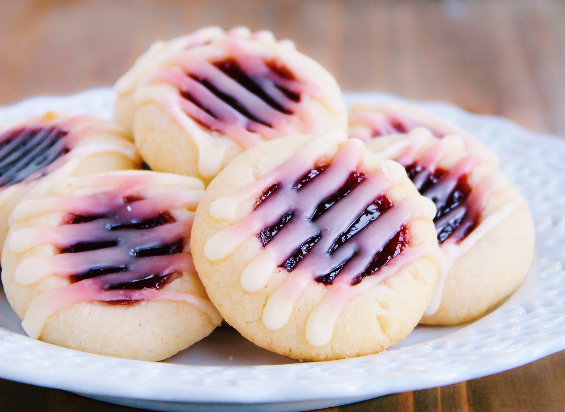 Retract the vacation baking swap with this gripping recent opt on traditional raspberry thumbprint cookies