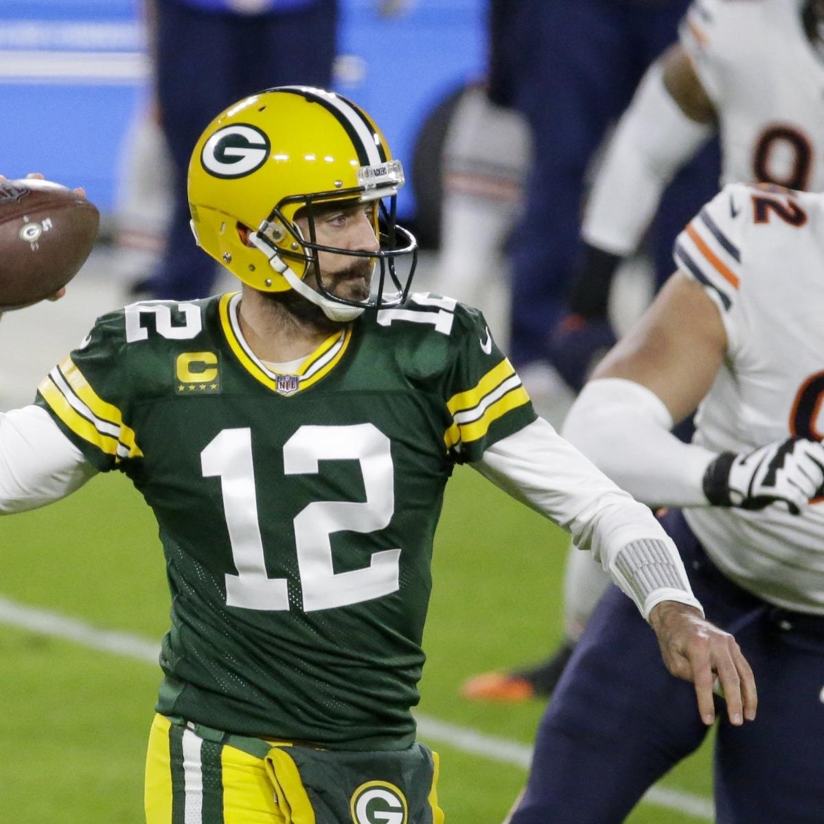 Aaron Rodgers Throws 4 TDs as Packers Dominate Mitchell Trubisky, Bears
