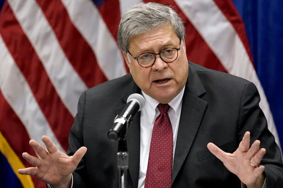 Contradicting Trump, Barr dismisses fraud allegations