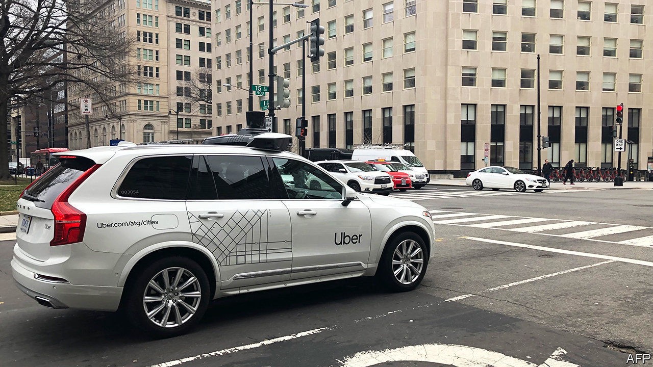 Why is Uber promoting its self sustaining-car division?
